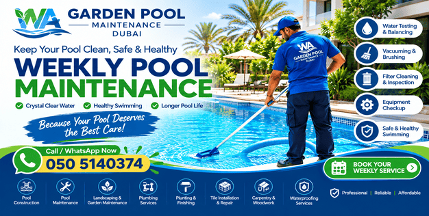 Weekly Pool Maintenance in Dubai